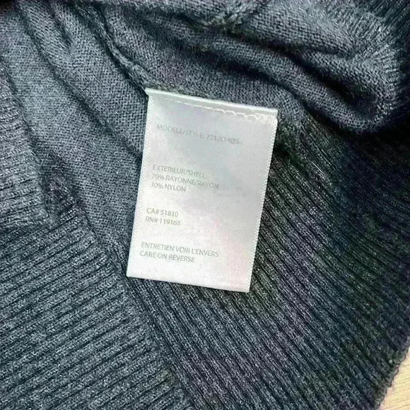 Tribal Dark Grey Turtleneck Sweater Size M - Picture 6 of 8